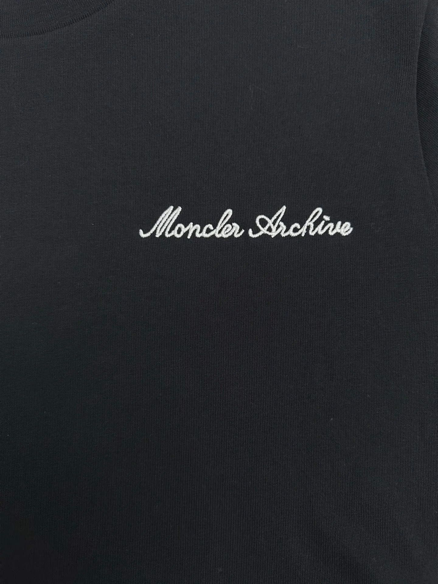 Moncler SS 26 Embroidered Logo Cotton T-Shirt Size:M-XL